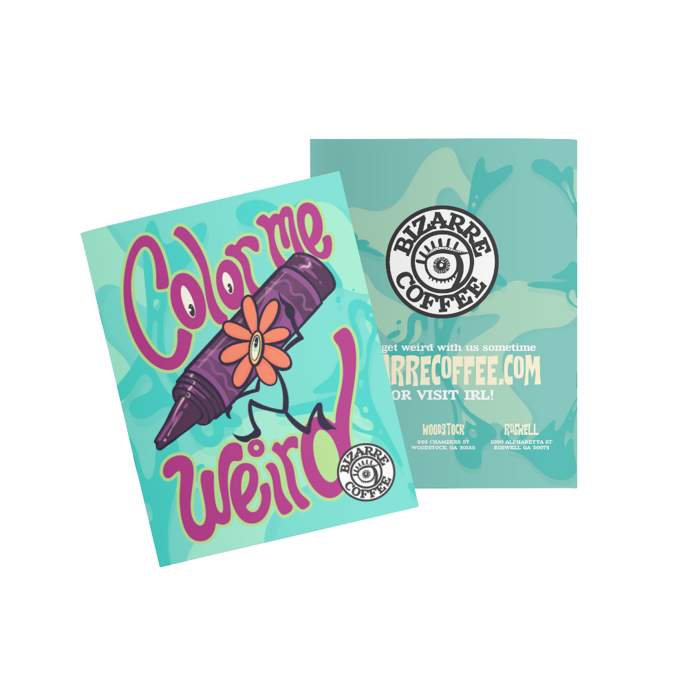 Color Me Weird Coloring Book