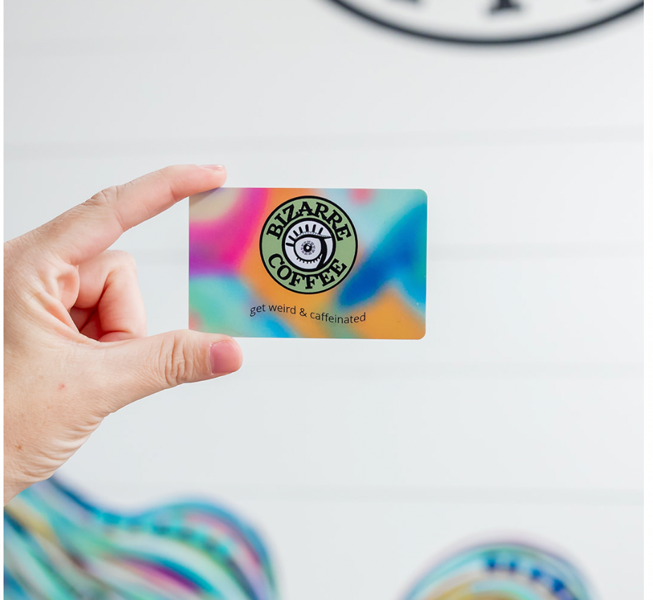 A Bizarre Coffee Gift Card