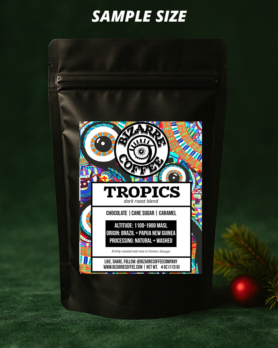 Tropics Dark Roast 4oz Sample Bag