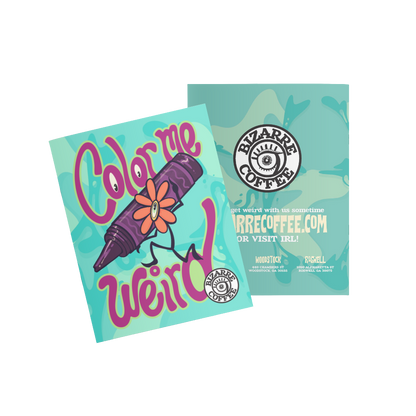 Color Me Weird Coloring Book