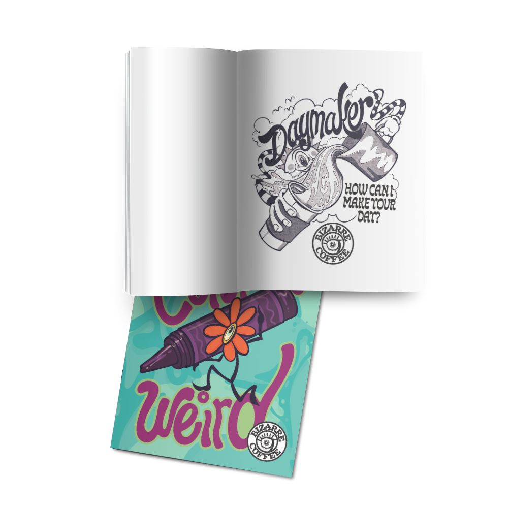 Color Me Weird Coloring Book