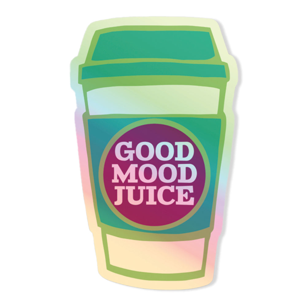 Good Mood Juice Holographic Sticker